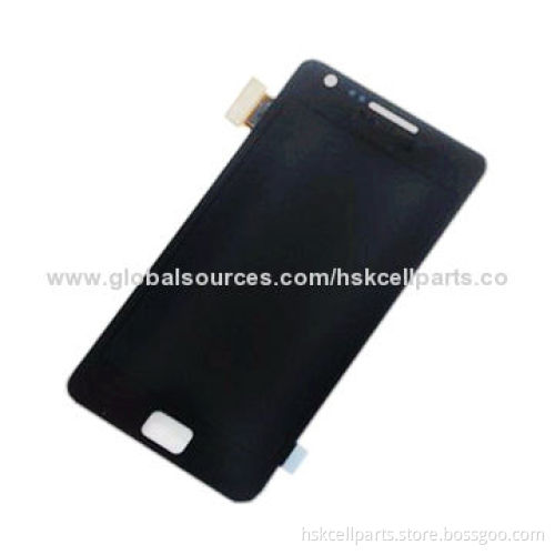 LCD Screen for Samsung i9100, with Replacement Touch Display Assembly, in Blue and White